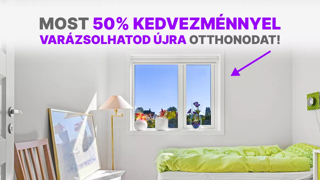 Most 50%-os kedvezménnyel juthatsz hozzá prémium műanyag nyílászárókhoz!